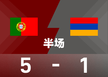 Halbzeit der Welt-Europameisterschaft: Neves Doppelschuss, B-Fee-Schuss, Portugal – Armenien 5:1