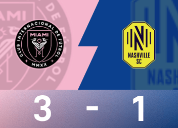 US-Profi-Spielbericht: Messi doppelt, Allende punktet, Miami International 3:1 Nashville