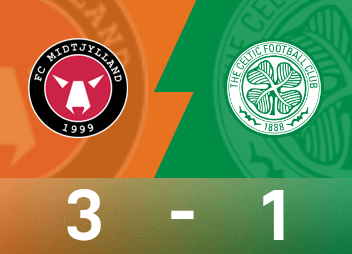 Europa-League-Bericht: Gegocha erzielte 1 Schuss und 1 Pass, Midtjylland besiegte Celtic mit 3:1
