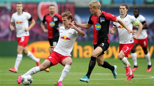 RB Leipzig gegen Hertha Berlin